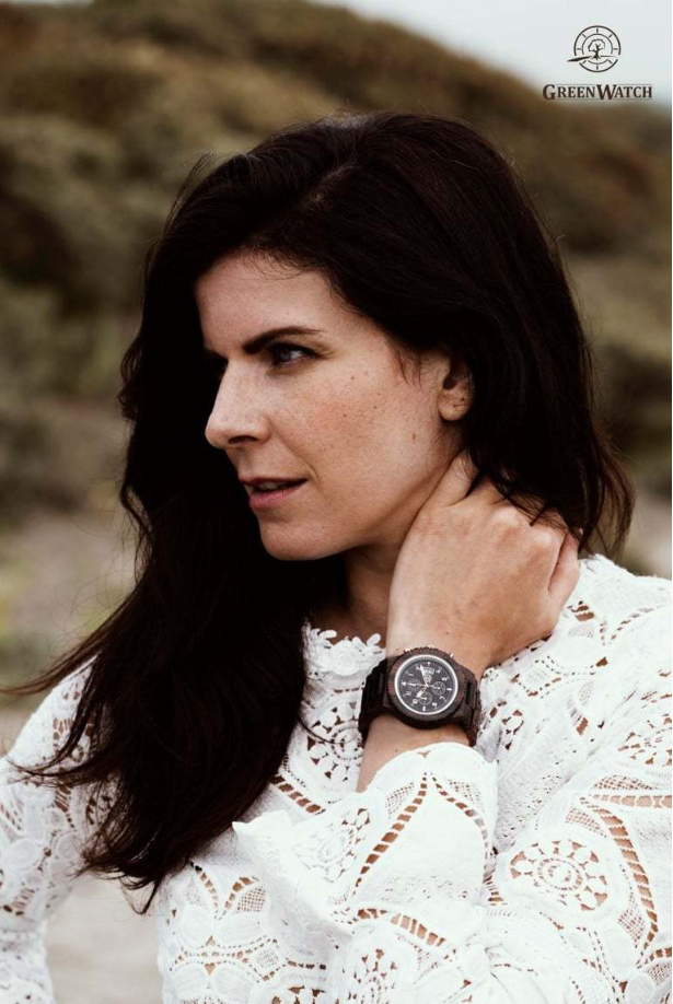 GREENWATCH Timer Wooden Watch Unisex Ebony