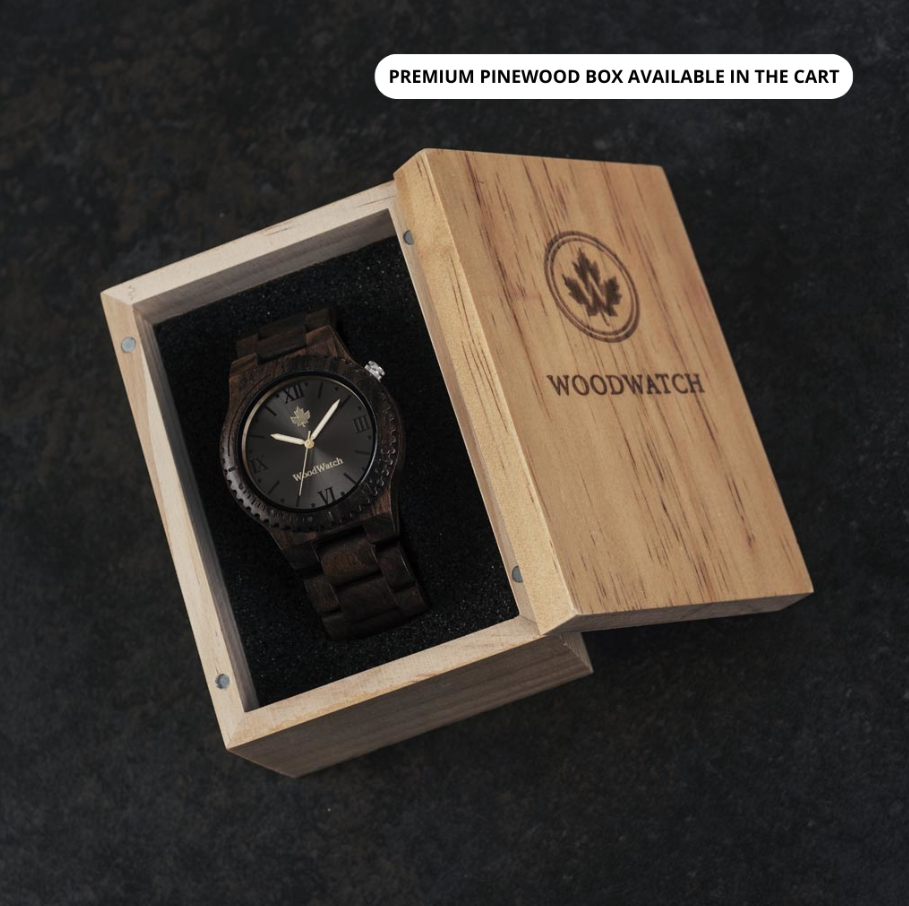 WOODWATCH Wootch Black Sandala