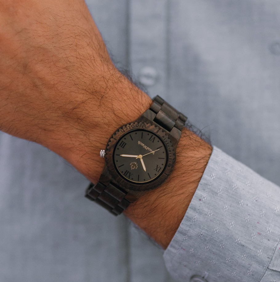 WOODWATCH Wootch Black Sandala
