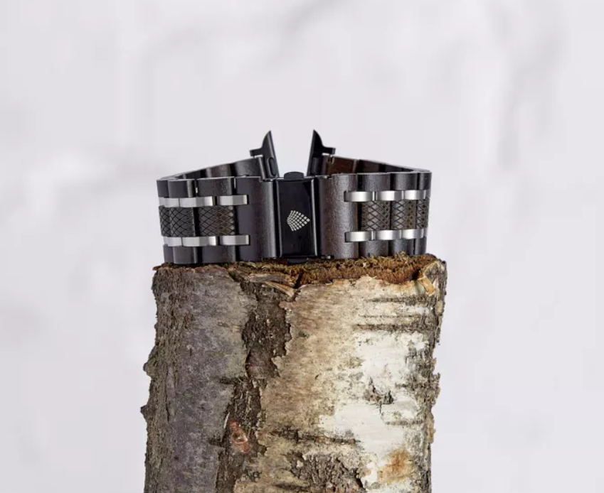 The Ebony - Handmade Wood Vegan Watch Strap for Apple Watch