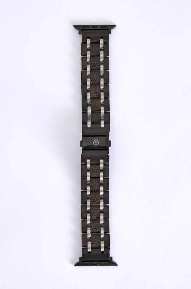 The Ebony - Handmade Wood Vegan Watch Strap for Apple Watch