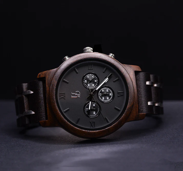 Men's Chronograph Wood Watch