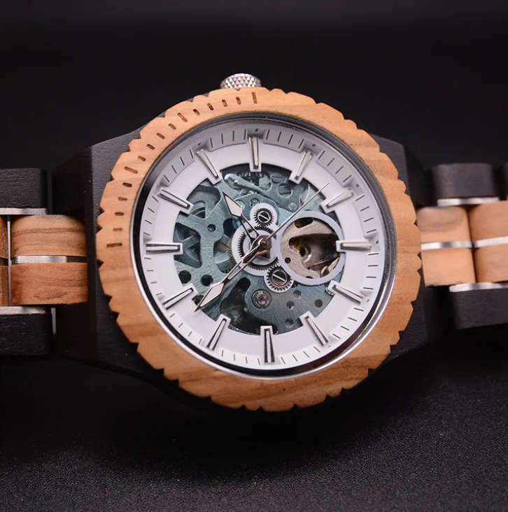 Mech. Wooden Watch