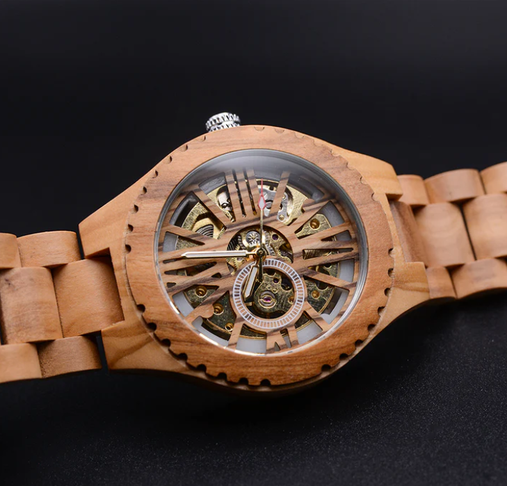 Mech. Wooden Skin Watch