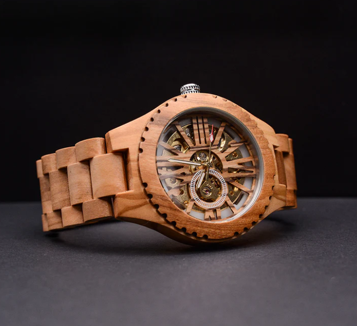 Mech. Wooden Skin Watch