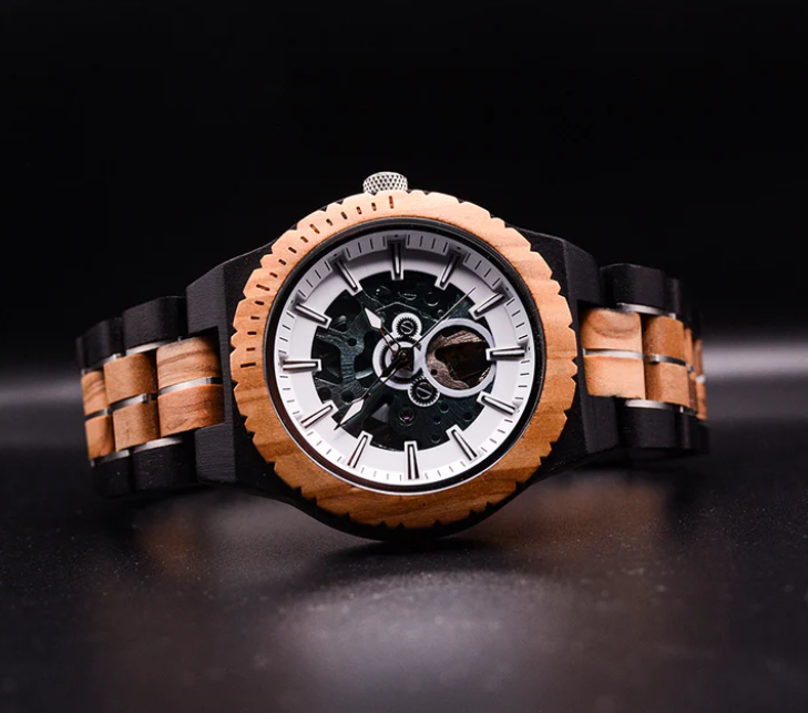 Mech. Wooden Watch