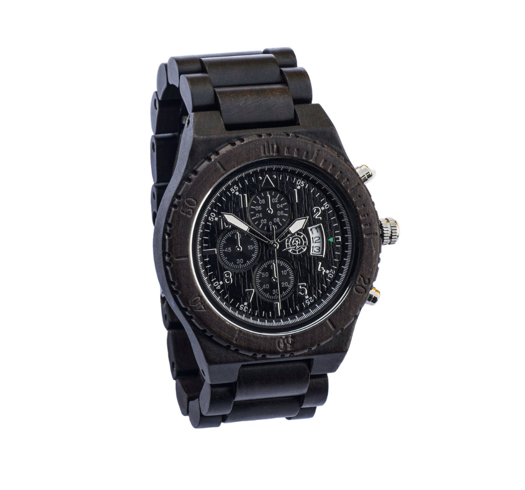 GREENWATCH Timer Wooden Watch Unisex Ebony