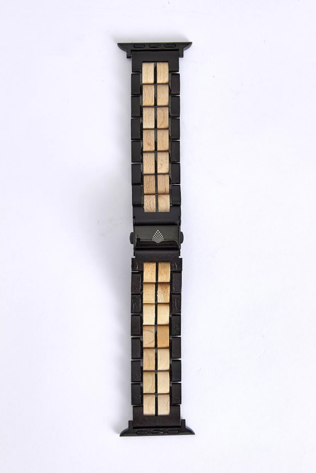 The Aspen - Handmade Wood Vegan Watch Strap for Apple Watch