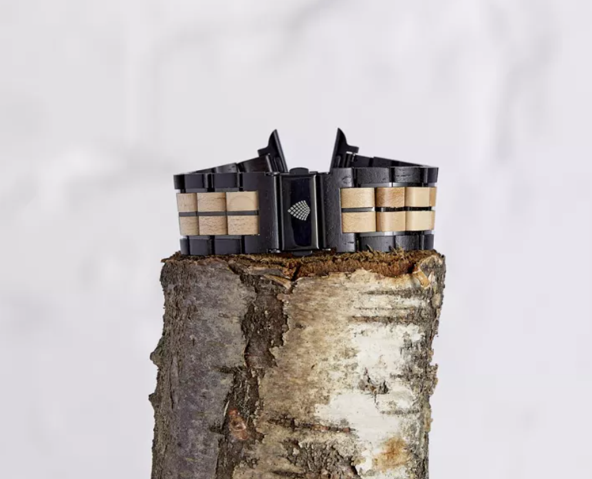 The Aspen - Handmade Wood Vegan Watch Strap for Apple Watch
