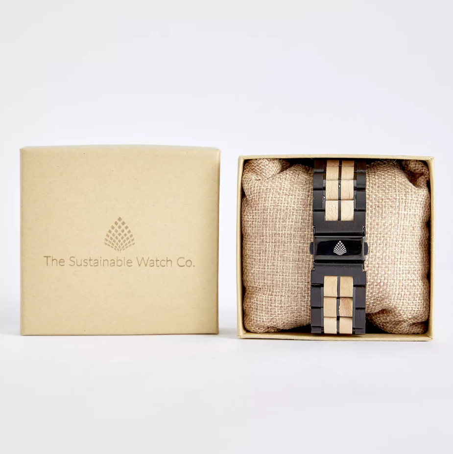 The Aspen - Handmade Wood Vegan Watch Strap for Apple Watch